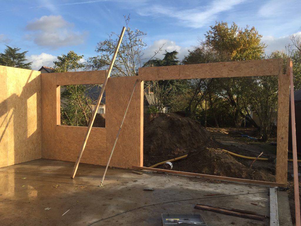 mur ossature bois, avec baie vitree Dupré Bois Construction — free download